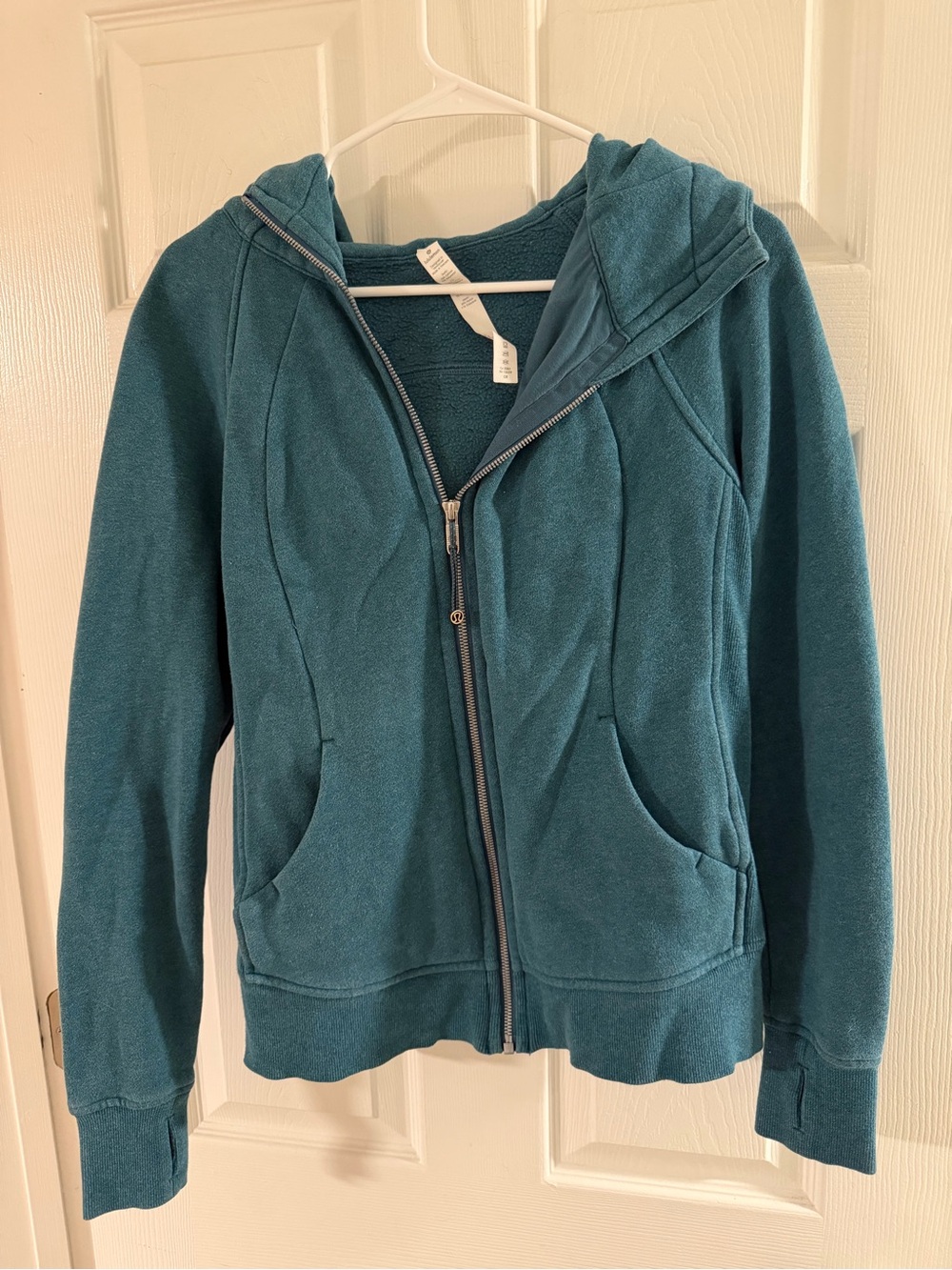 lululemon athletica Teal Zip-Up Hooded Jacket